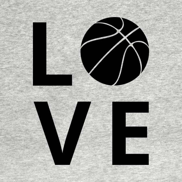 love basketball by retro bloom